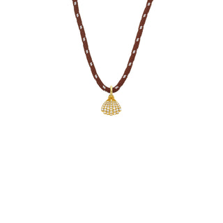 Necklace - Brown Shell
