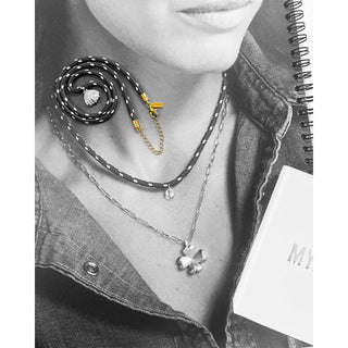 Necklace - Blue Pear