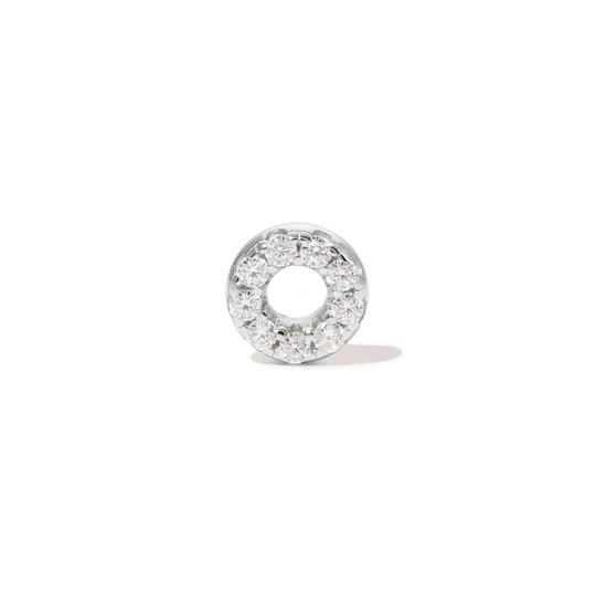 Single earring Sun Sterling Silver Stud (Ball Screw)