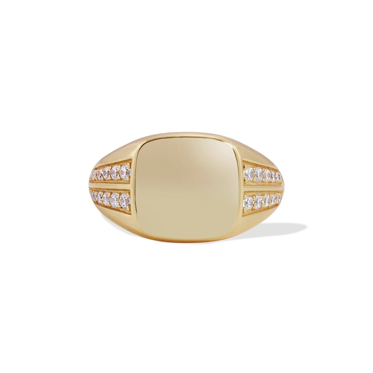 Caesar Ring 925 Sterling Slvr 6,44Gr Gold Pla