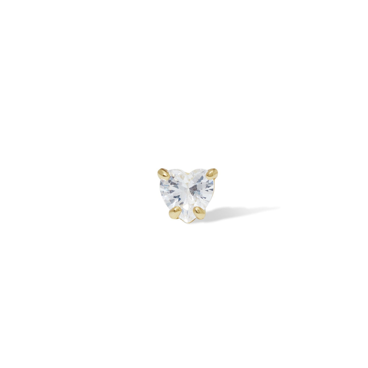 Single earring Fiona Ball Screw 0,5Gr 925 Strl Slvr Gold Plated