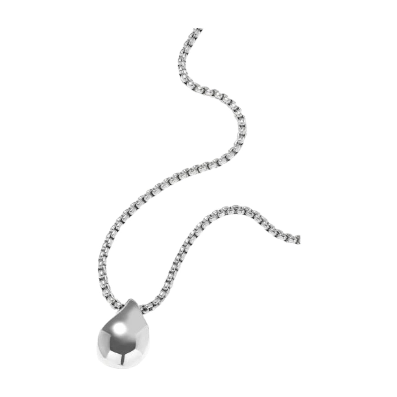 Drop Silver Plated Necklace