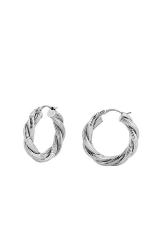 Baby Tina Corda Silver Hoops