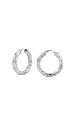 Baby Capri Silver Hoops