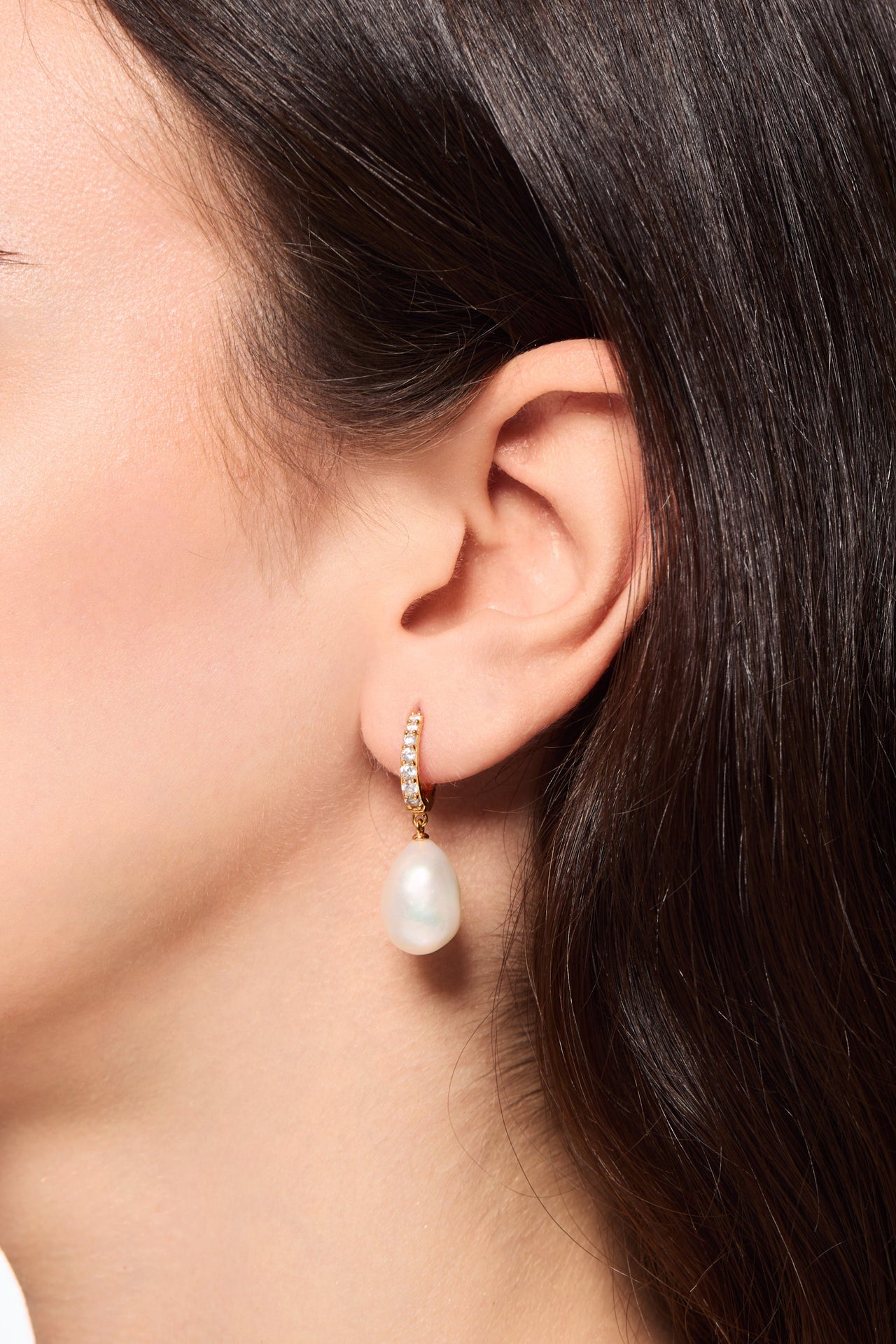 Speira Baroque Gold Vermeil Drop Earring