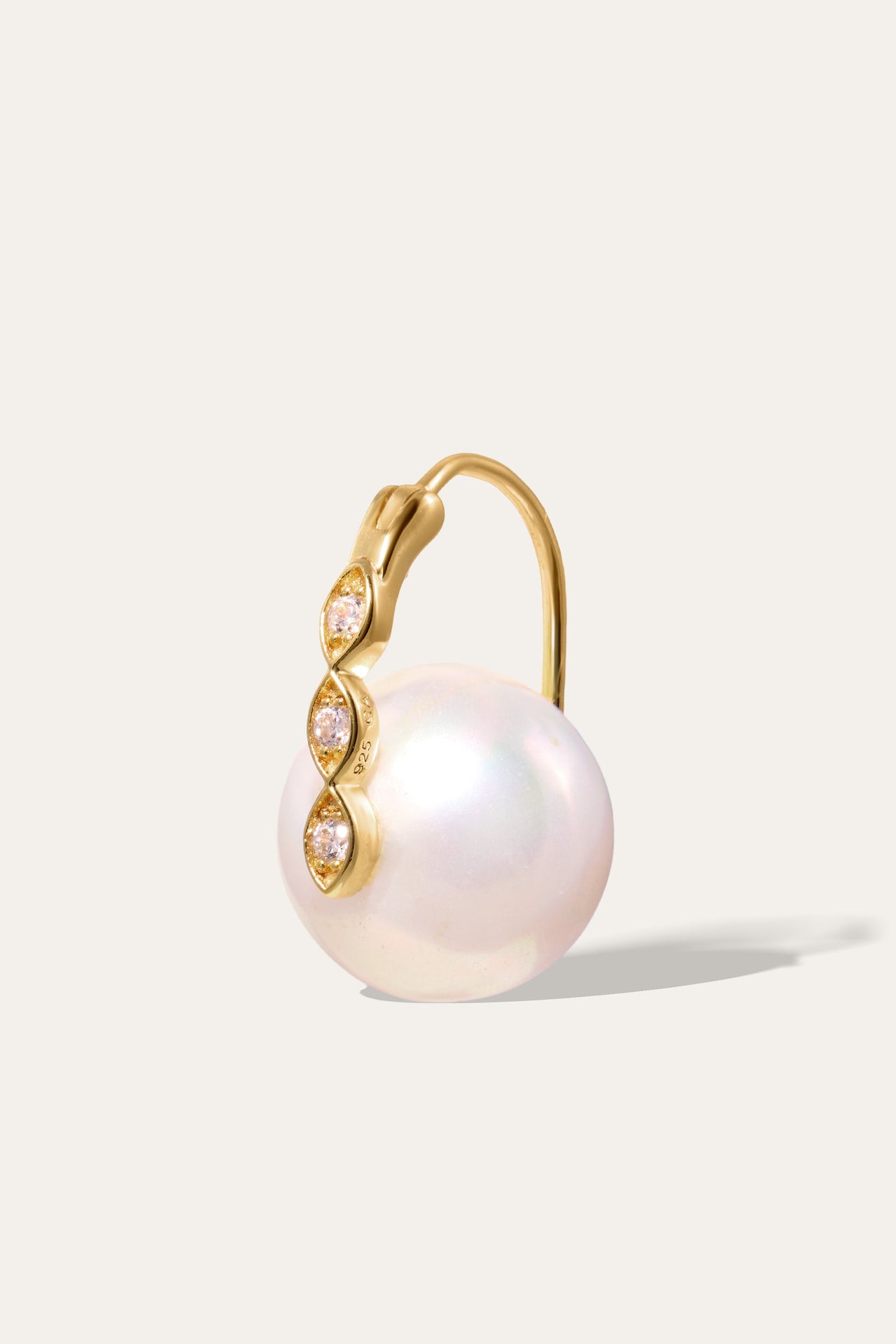 Tasha Pearl Gold Vermeil Earring