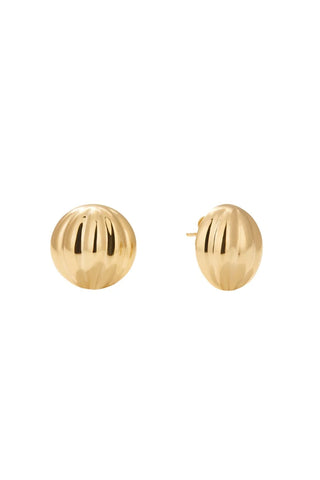 CAROLINE GOLD VERMEIL MEGA STUDS