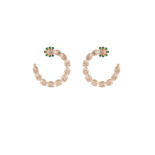 Riviera Hoop Earrings Small Size Gold