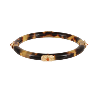 Caftan Meknes bracelet acetate gold - Tortoise