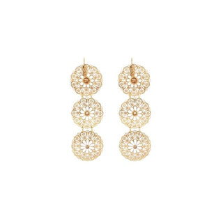 Flocon Triple earrings mini gold