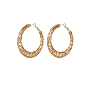 Izzia very large size earrings gold