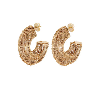 Crocus Filea gold hoop earrings
