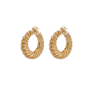 Kontiki gold hoop earrings