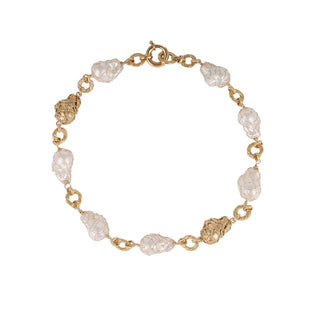 Collier Rainbow Biwa doré