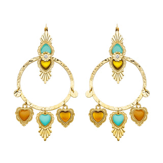 Multicolored Roza Earrings