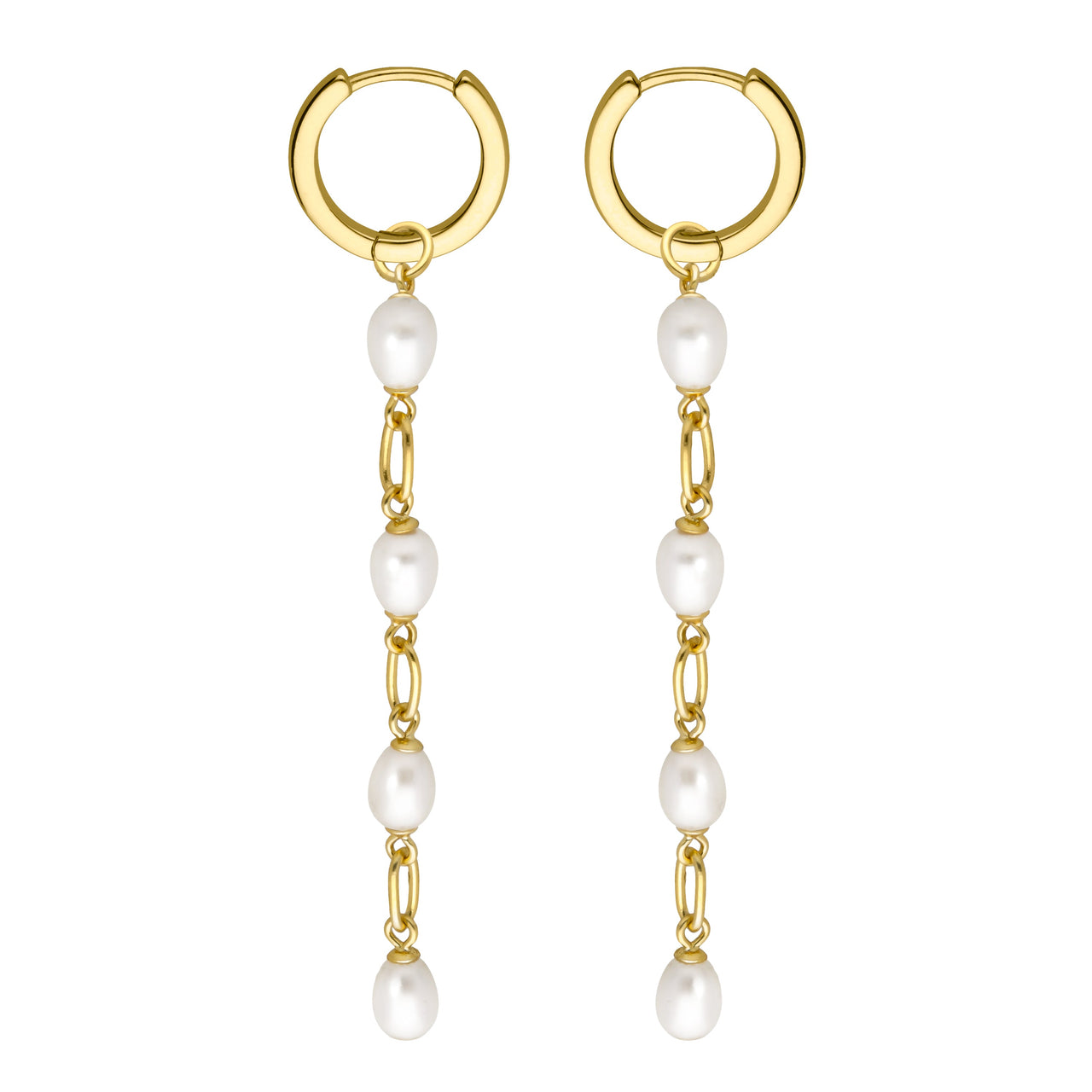 Pearly White Earrings