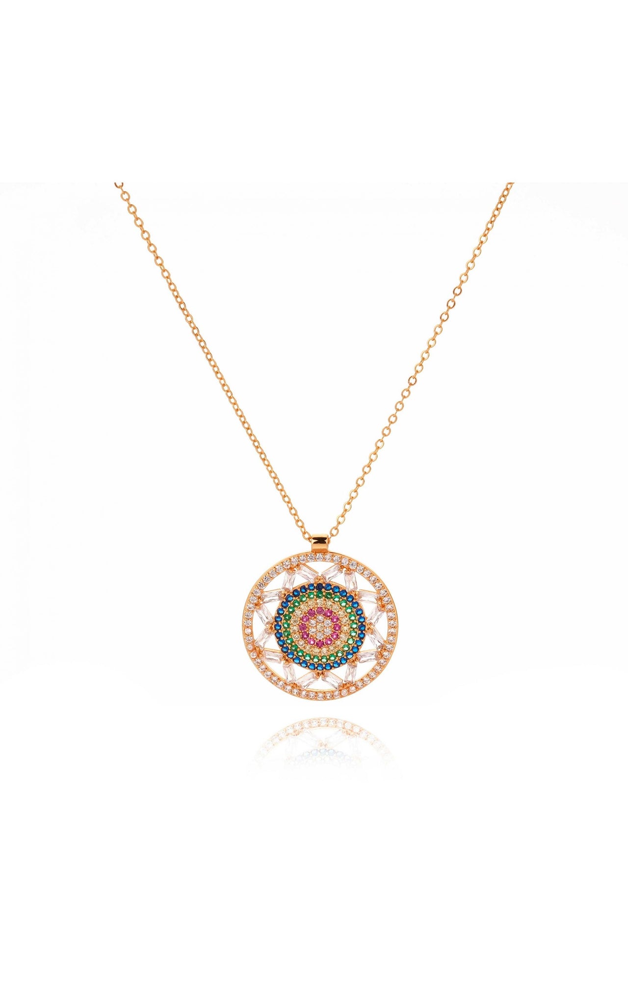 GOLD WHEELY NECKLACE