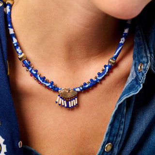 Necklace Swanny Indigo