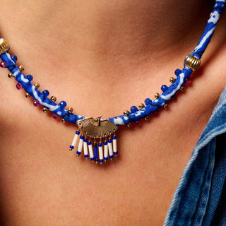 Necklace Swanny Indigo