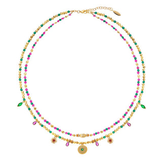 Necklace Sherazad Emeraude