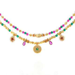 Necklace Sherazad Emeraude