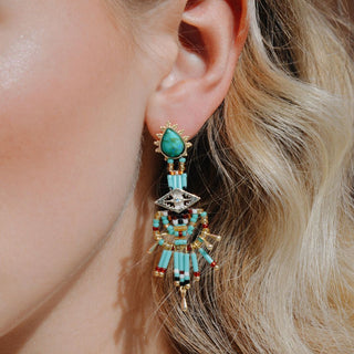 Earrings Halba Turquoise