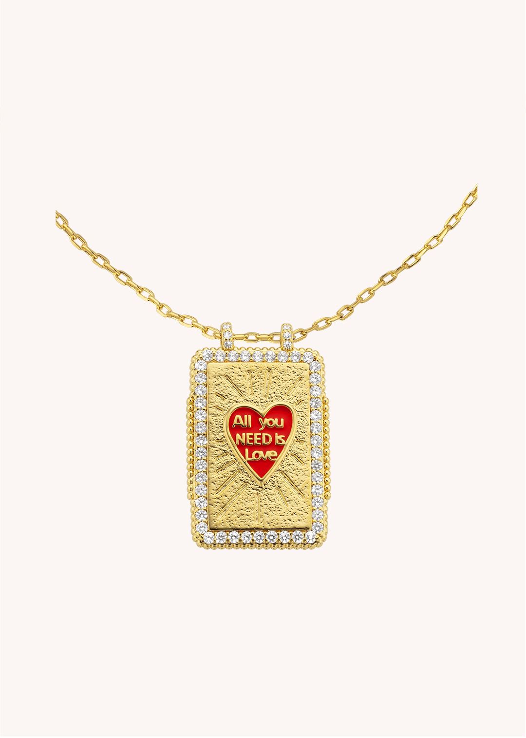 NECKLACE - RED HEART BOHEME