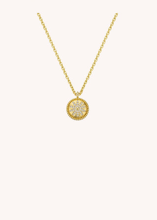 Necklace Gold Flower Or