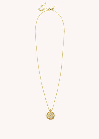 Necklace Gold Flower Or