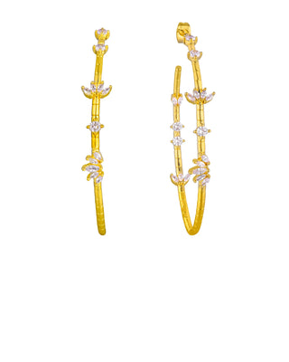 Earrings - Magnolia Hoops