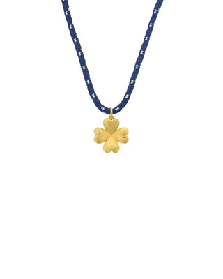 Necklace - Navy Lucky Baby
