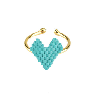 Heart  Beaded Ring