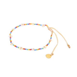 Anklet Rainbow Flower Pow