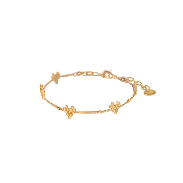 Heartsy Chain Bracelet Gold
