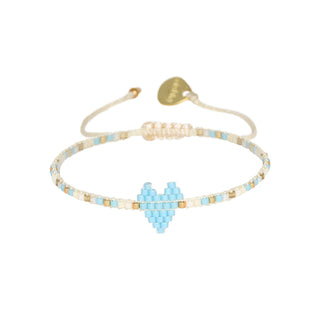 Heartsy Row Bracelet Blue