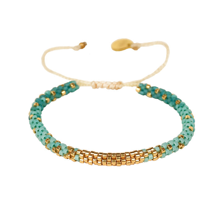 Hoopys Bracelet Gold & Turquoise
