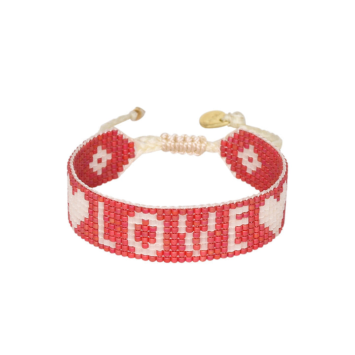 Love 7.0 Bracelet Coral & White