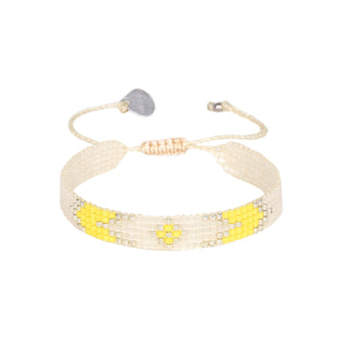 Peeky Bracelet Silver & Yellow