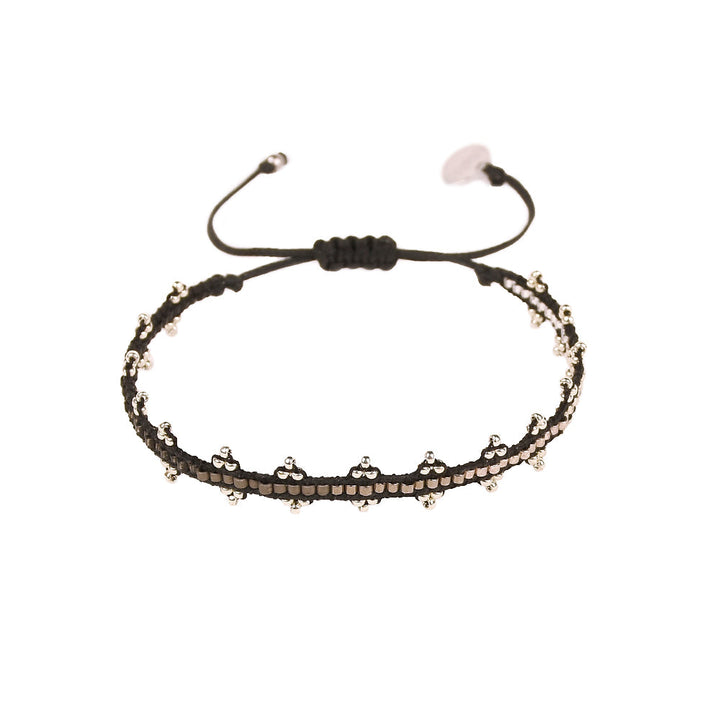 Shanty Bracelet Balck & Silver