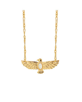 Birdy necklace white