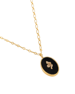 Salomé necklace black (snake)