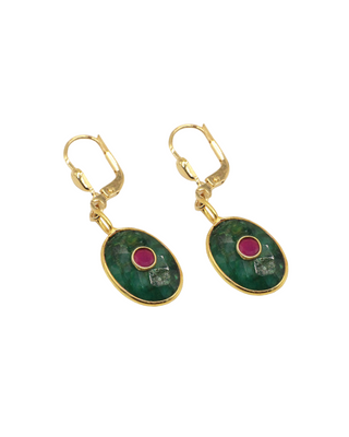 Deva earrings green