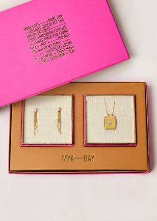 Boîte cadeau collier - boucles d'oreilles