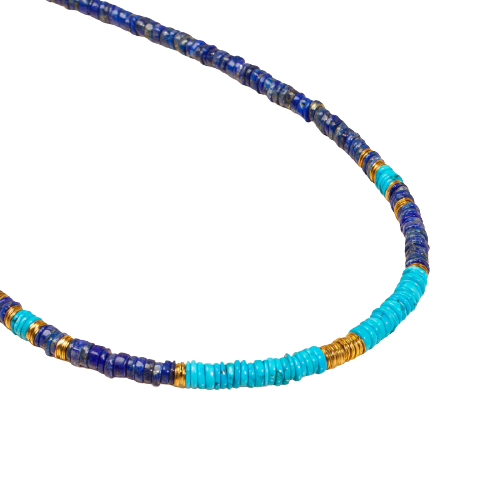 Turquoise Disc Necklace