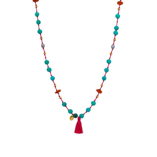 Long Mala Turquoise Necklace