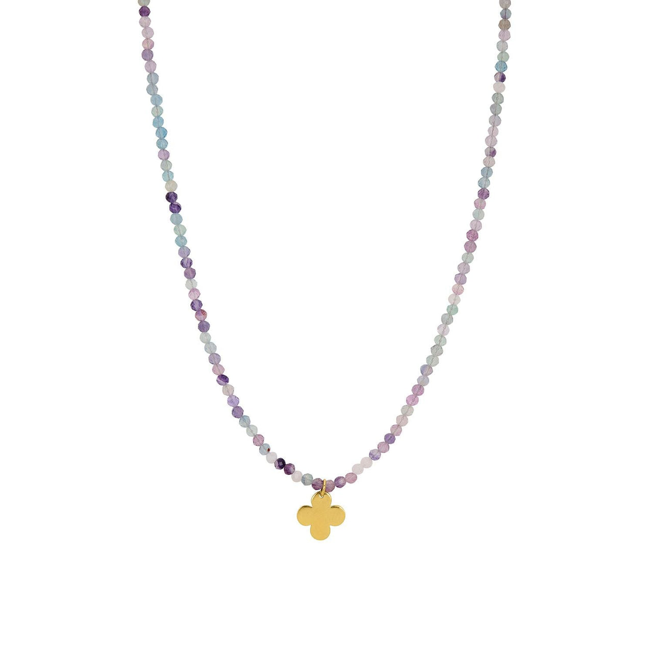 Rainbow Clover Long Necklace