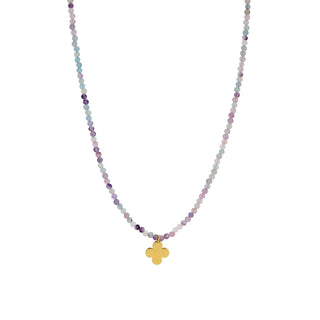 Rainbow Clover Long Necklace