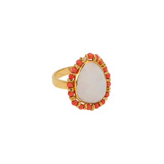 JAIPUR BLOSSOM RING MOONSTONE