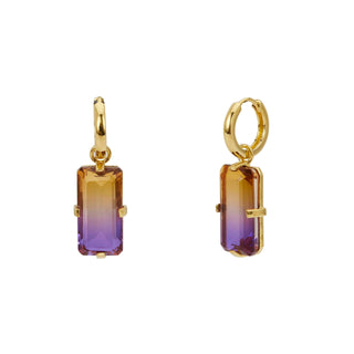 RAIN EARRINGS OCRE VIOLET