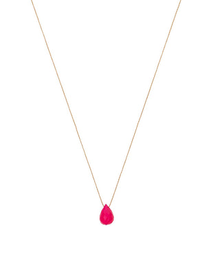 Fuchsia Drop Necklace
